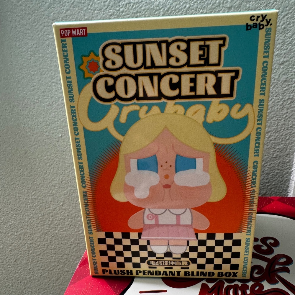 Crybaby Sunset Concert Plush Pendant Blind Box - New unopened - Bright Orange